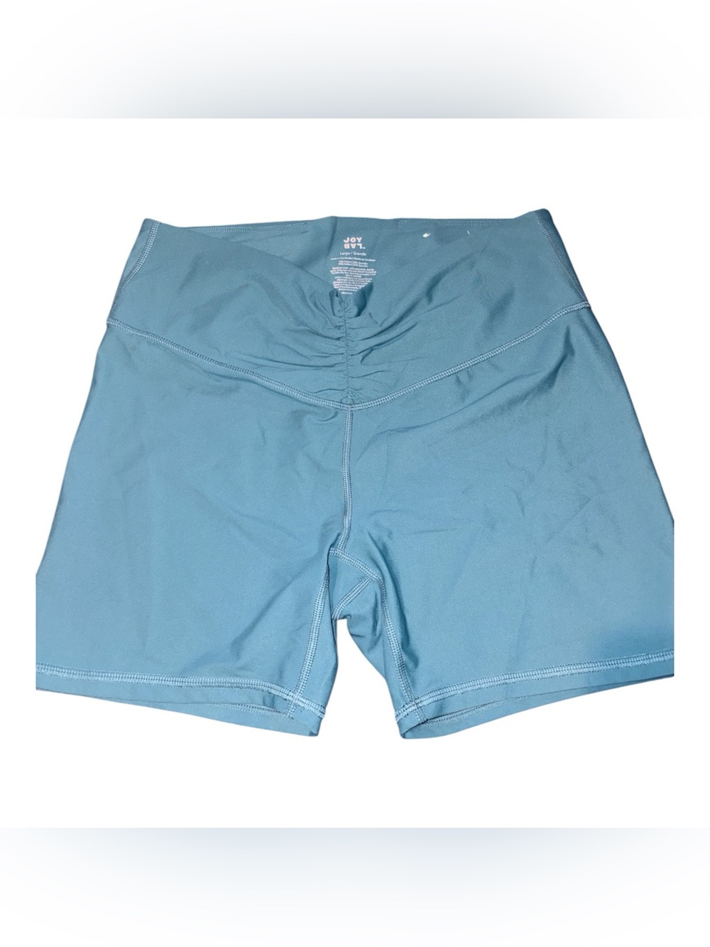 JoyLab High-Rise Scrunch Bike Shorts - Blue